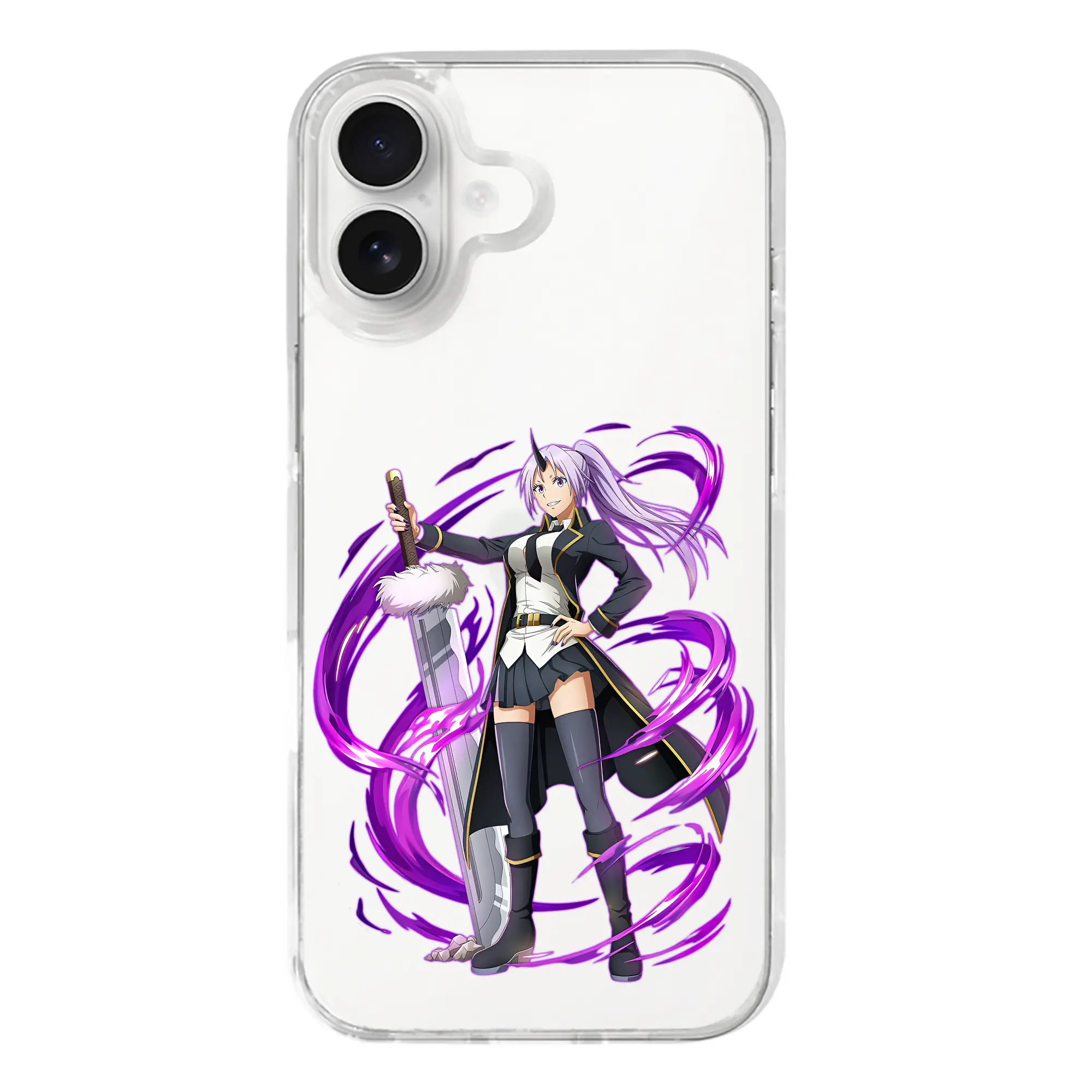 転生したらスライムだった件 グッズ,シオン - iPhone 17シリーズ 透明スマホケース – 薄型・耐衝撃・精密フィット保護カバー